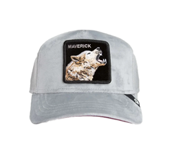 BASEBALL CAP IN VELLUTO WOLF MAVERICK GRIGIO
